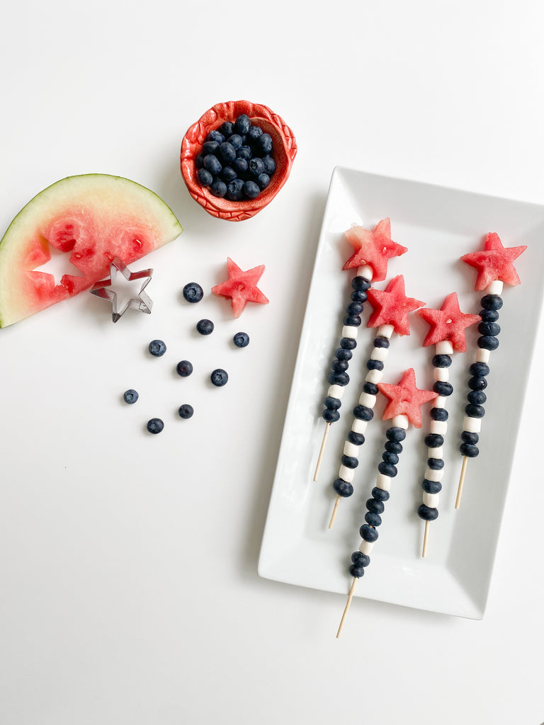 Red, White, & Blue Fruit Kabobs