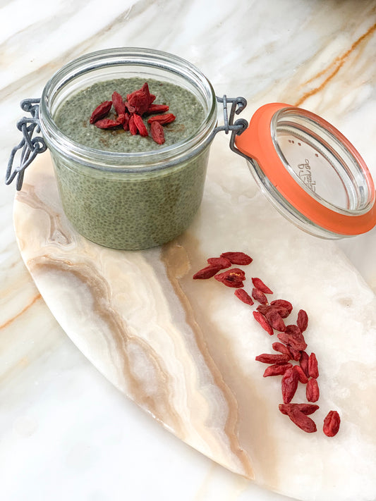 5 Minute Matcha Chia Pudding
