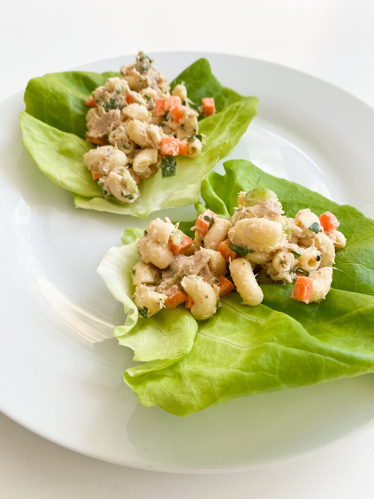 Cold Salmon Chickpea Pasta