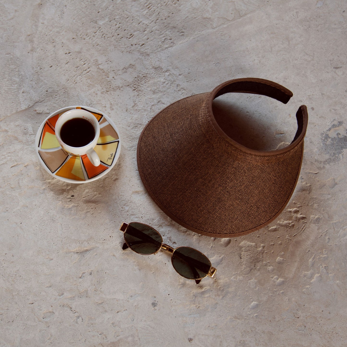 WIDE BRIM VISOR - ESPRESSO