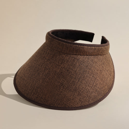 WIDE BRIM VISOR - ESPRESSO